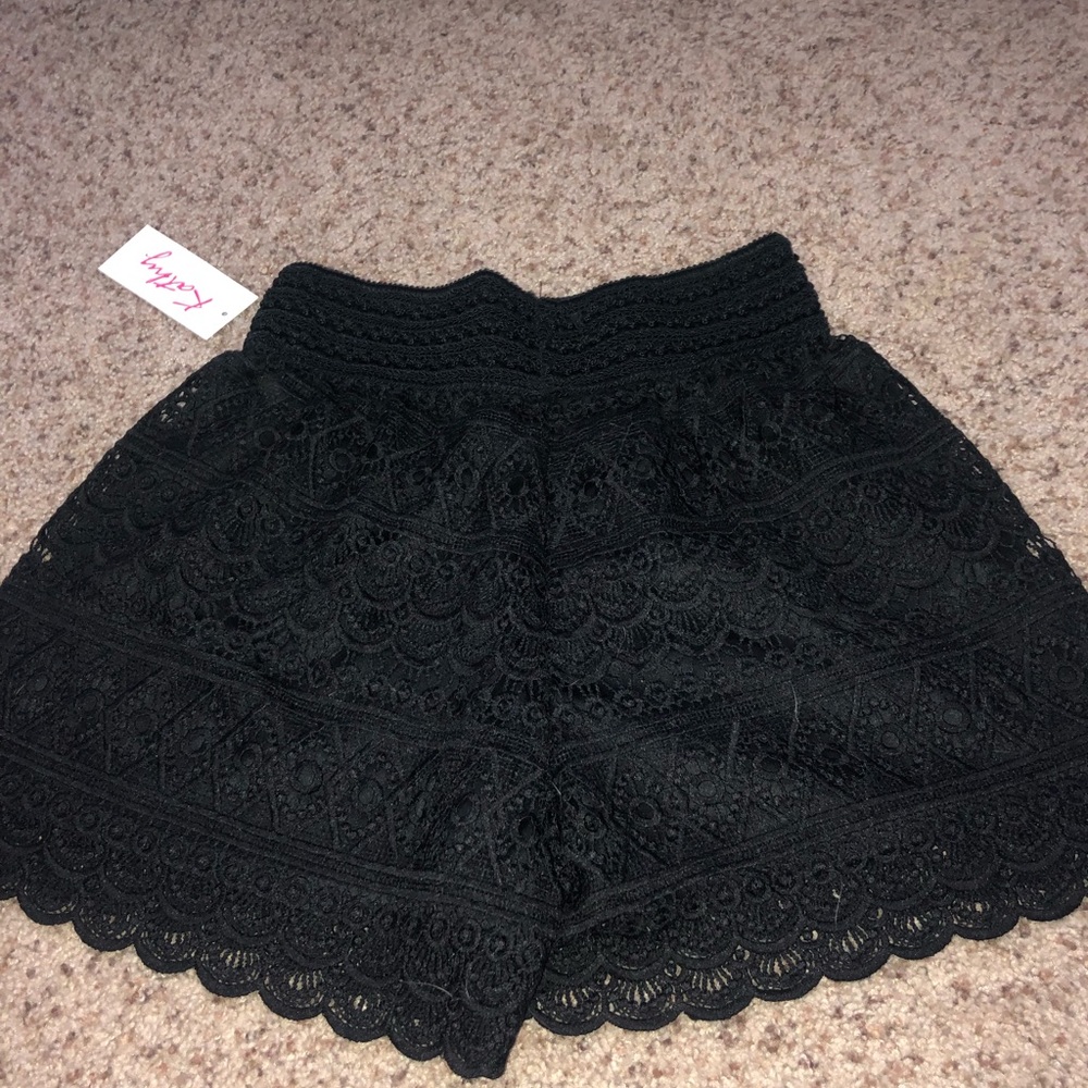 Black Lace Summer shorts
